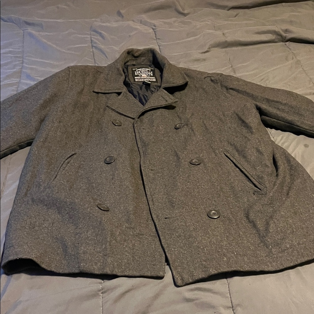 Steve & Barry's Charcoal Pea Coat